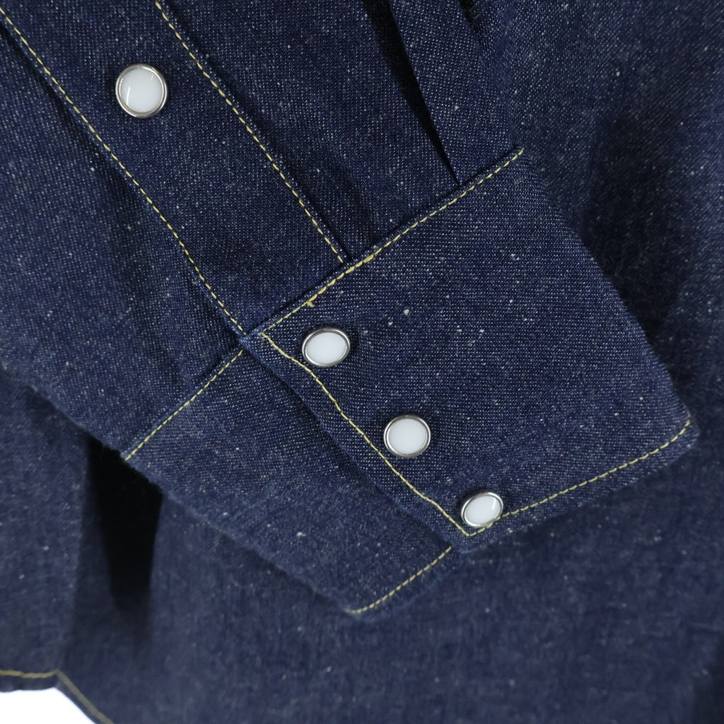 SAINT MICHAEL(セントマイケル) 26SS BerBerJin BBJ_DENIM SHIRT ベルベルジン リジットデニムシャツ インディゴ SM-MK8-0000-C43