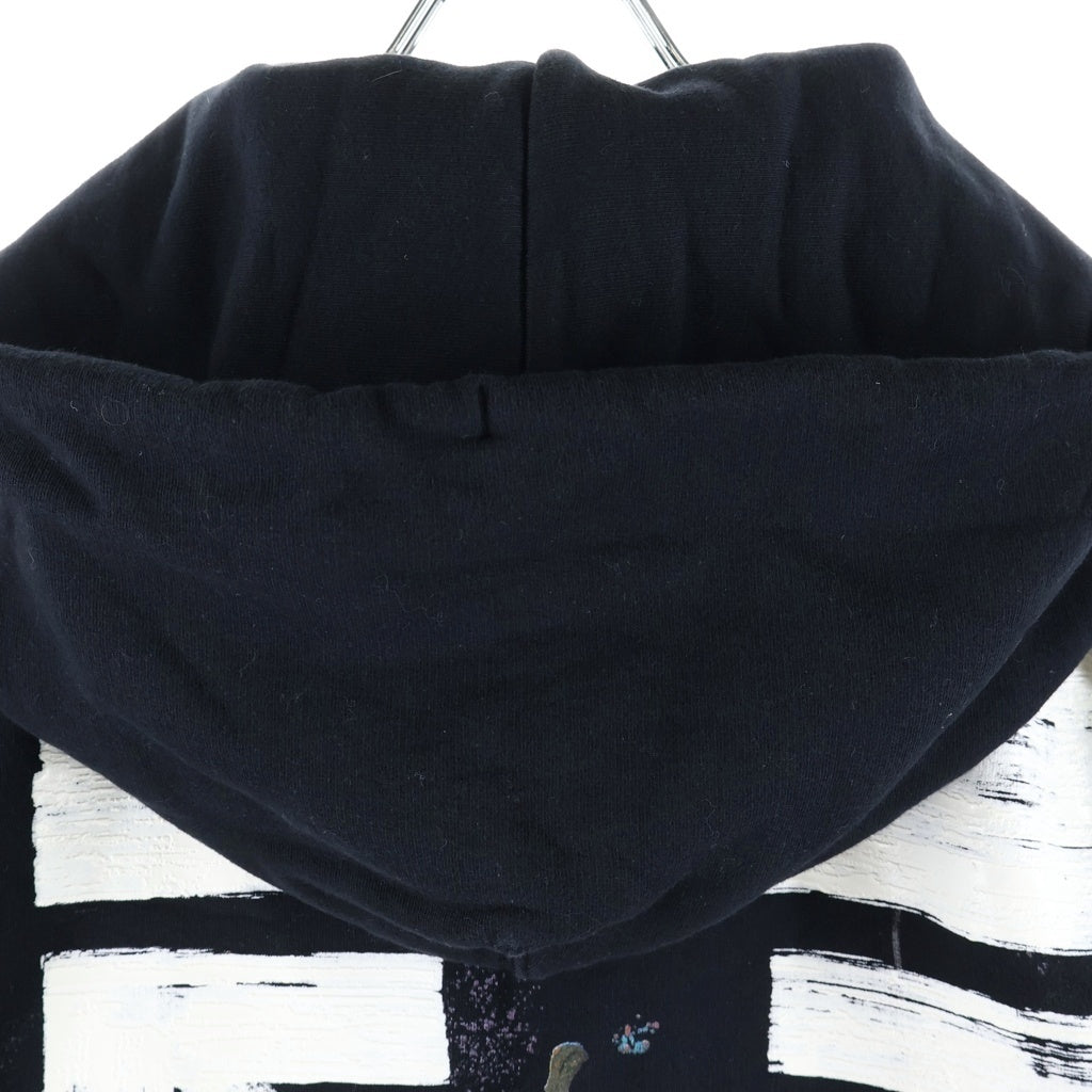 OFF-WHITE(オフホワイト) 17AW Diag Galaxy Over Hoodie ダイアゴ ギャラクシー プルオーバーパーカー フーディ ブラック OMBB009F17619030