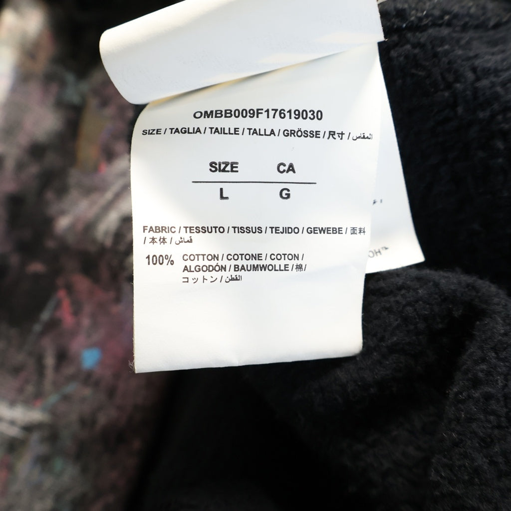 OFF-WHITE(オフホワイト) 17AW Diag Galaxy Over Hoodie ダイアゴ ギャラクシー プルオーバーパーカー フーディ ブラック OMBB009F17619030