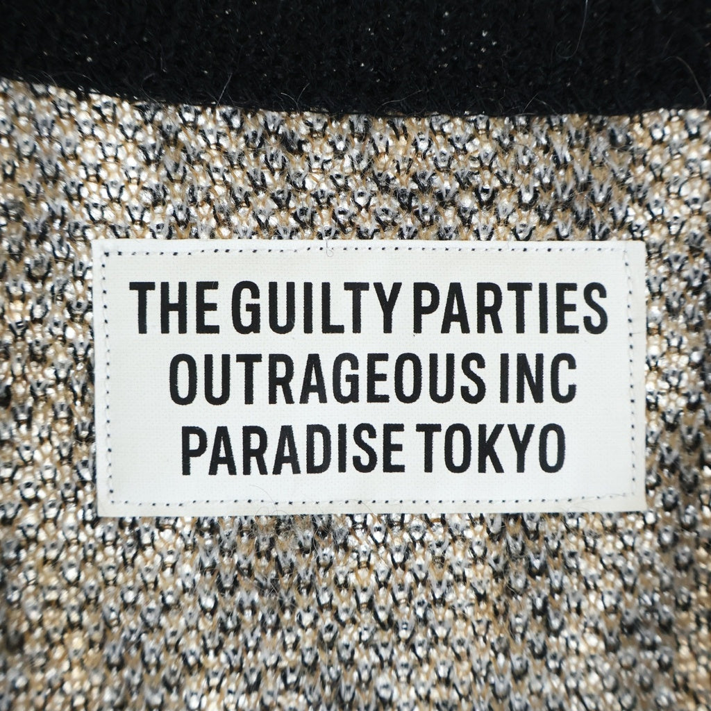 WACKO MARIA(ワコマリア) 22SS MARIA LEOPARD MOHAIR KNIT CARDIGAN マリア レオパード モヘア ニットカーディガン グレー