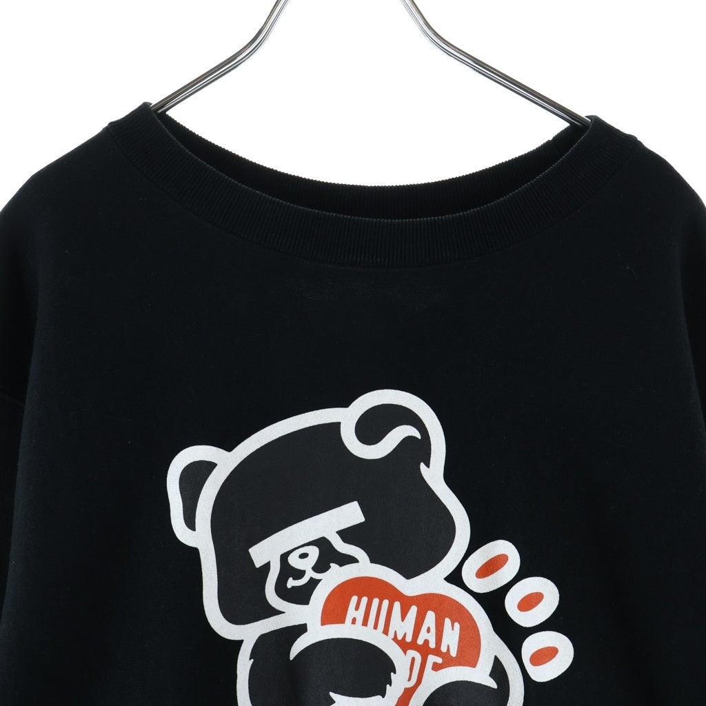 HUMAN MADE(ヒューマンメイド) 25AW ×UNDERCOVER HEAVYWEIGHT SWEATSHIRT UC2E9815 アンダーカバー ヘビーウェイト クルーネック長袖スウェットトレーナー ブラック