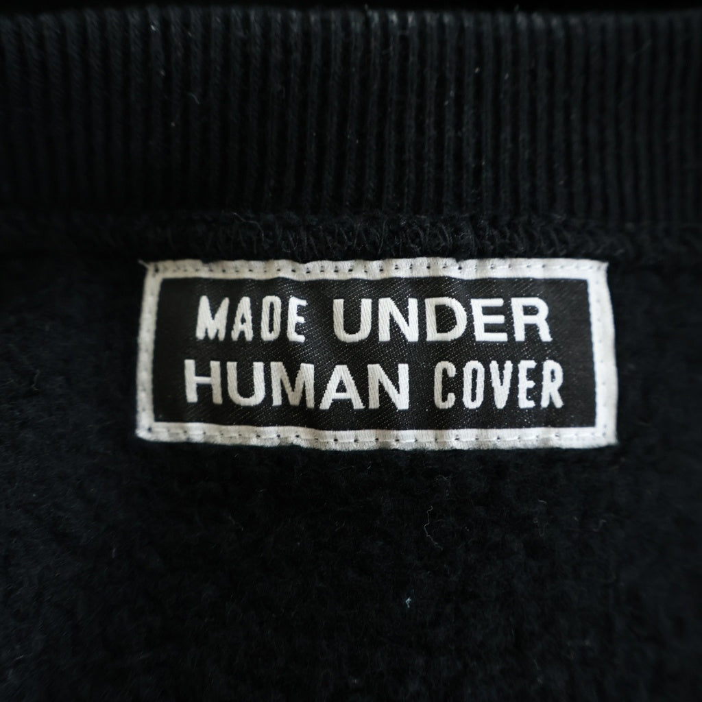 HUMAN MADE(ヒューマンメイド) 25AW ×UNDERCOVER HEAVYWEIGHT SWEATSHIRT UC2E9815 アンダーカバー ヘビーウェイト クルーネック長袖スウェットトレーナー ブラック