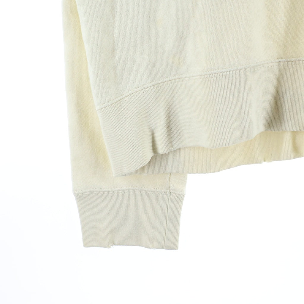 GUCCI(グッチ) Vintage Logo Cotton Sweatshirt ヴィンテージロゴ コットン 長袖プルオーバーパーカーフーディー アイボリー 454585‐X5J57