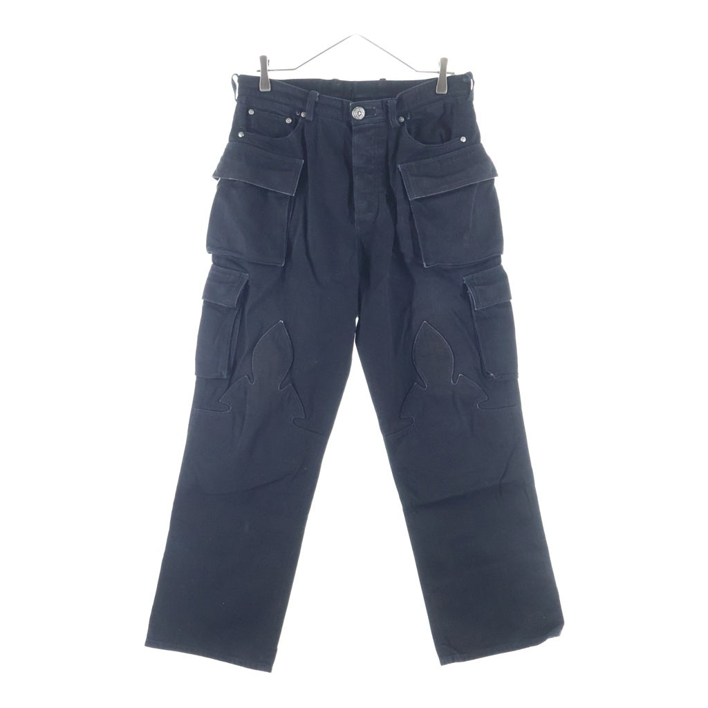 CHROME HEARTS(クロムハーツ) Fatigue Wash Straight Denim Pants 旧型 ファティーグ ウォッシュド フレアニー ストレートカーゴデニムパンツ ジーンズ ブラック