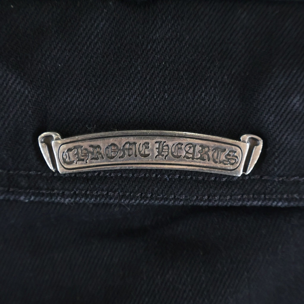 CHROME HEARTS(クロムハーツ) Fatigue Wash Straight Denim Pants 旧型 ファティーグ ウォッシュド フレアニー ストレートカーゴデニムパンツ ジーンズ ブラック