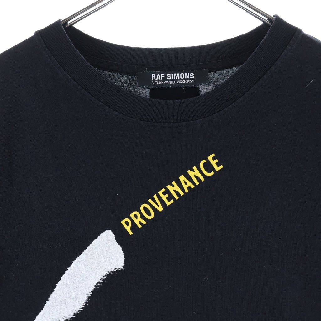 RAF SIMONS(ラフシモンズ) 22AW Nails Print Oversized T-Shirt 222-M133 ネイル プリント オーバーサイズ クルーネック半袖Tシャツカットソー ブラック