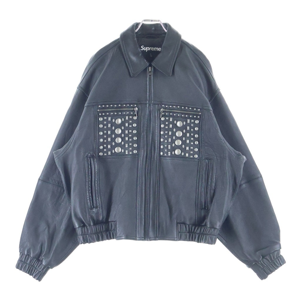 SUPREME(シュプリーム) 26SS Muluti Studed Leather Jacket マルチスタッズレザージャケット ブルゾンジャケット ブラック/シルバー