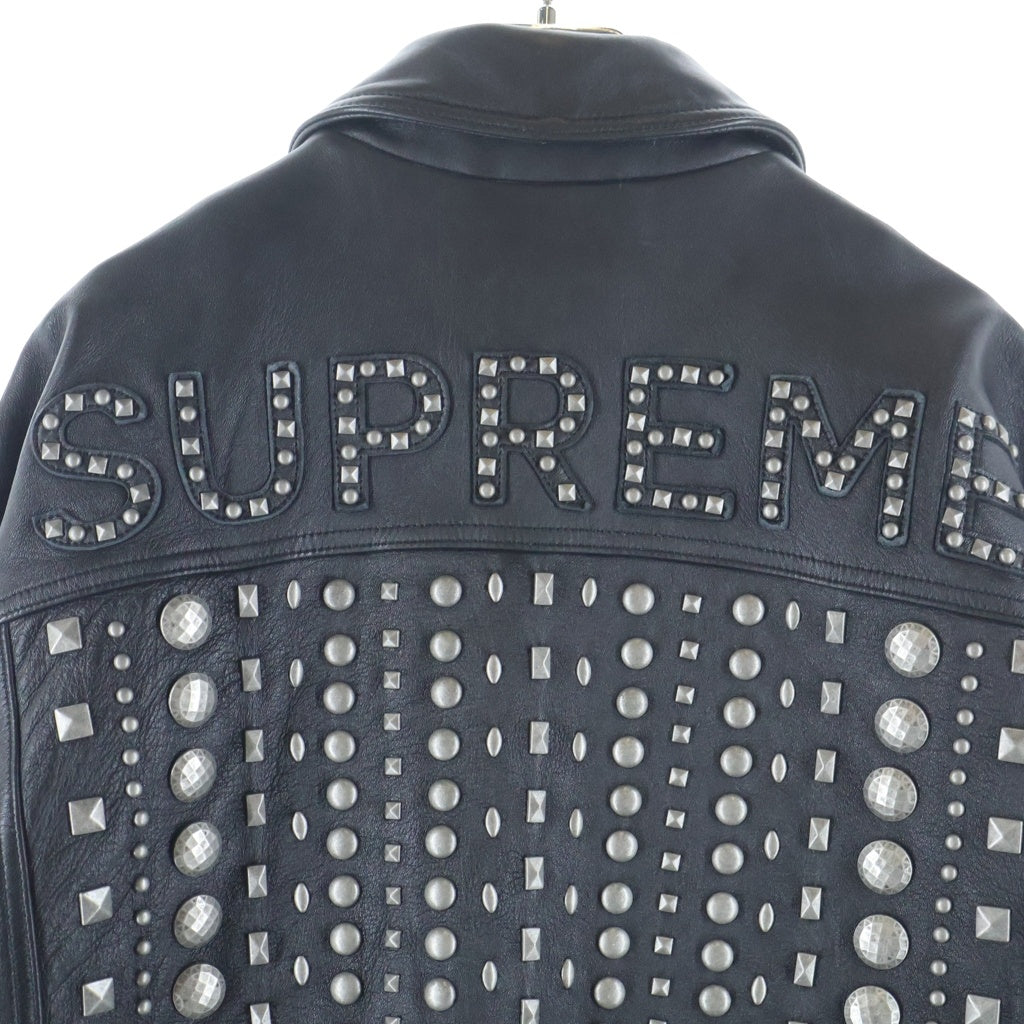 SUPREME(シュプリーム) 26SS Muluti Studed Leather Jacket マルチスタッズレザージャケット ブルゾンジャケット ブラック/シルバー