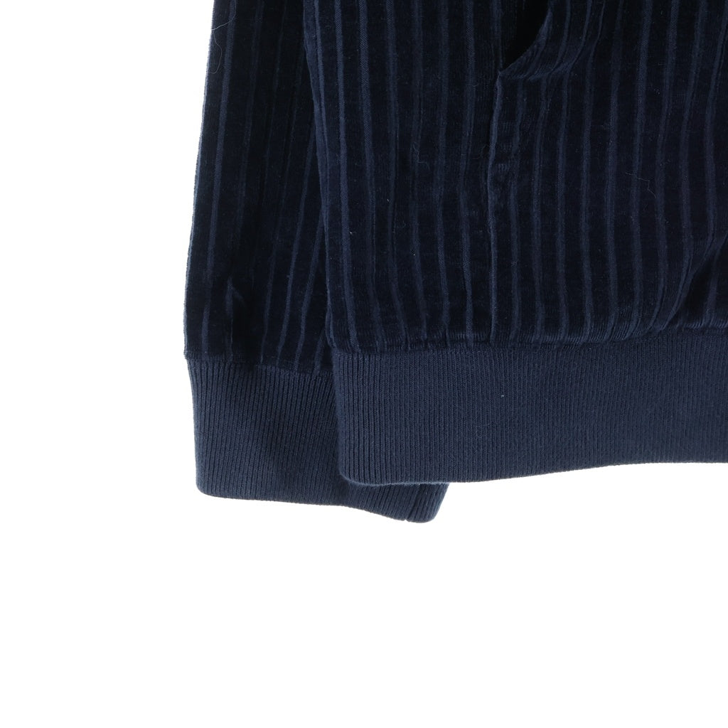 FENDI(フェンディ) 17AW ベルベット ジップアップパーカーフーディー ネイビー 12CPZ-24-1236