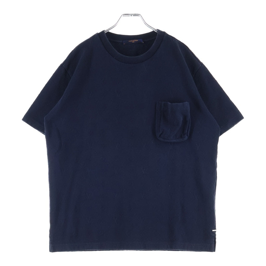 LOUIS VUITTON(ルイヴィトン) 20SS 3D Poccket T-shirt 3Dポケット モノグラム クルーネック半袖Tシャツカットソー ネイビー RM202Q TCL HIY49W