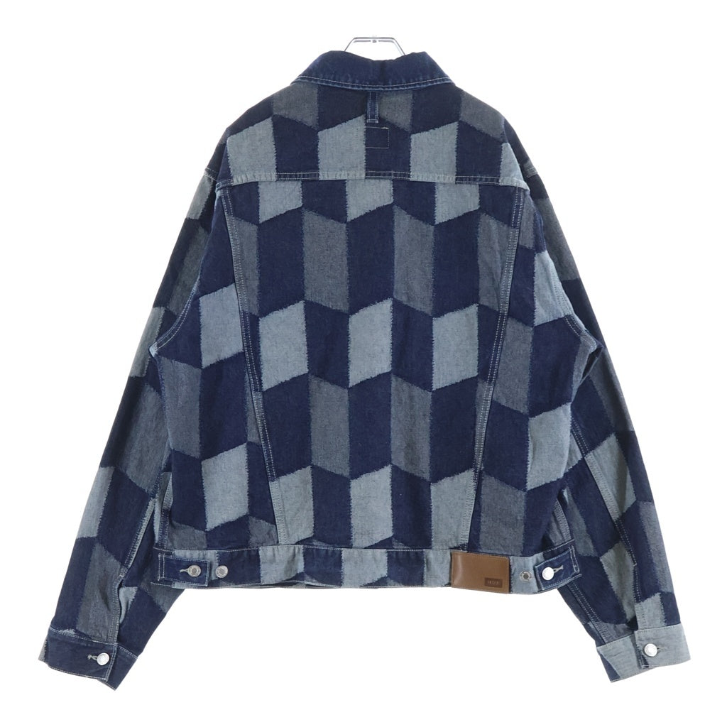 HUF(ハフ) PATCHWORK DENIM JACKET パッチワーク デニムジャケット Gジャン トラッカージャケット インディゴ SP25 JK00426