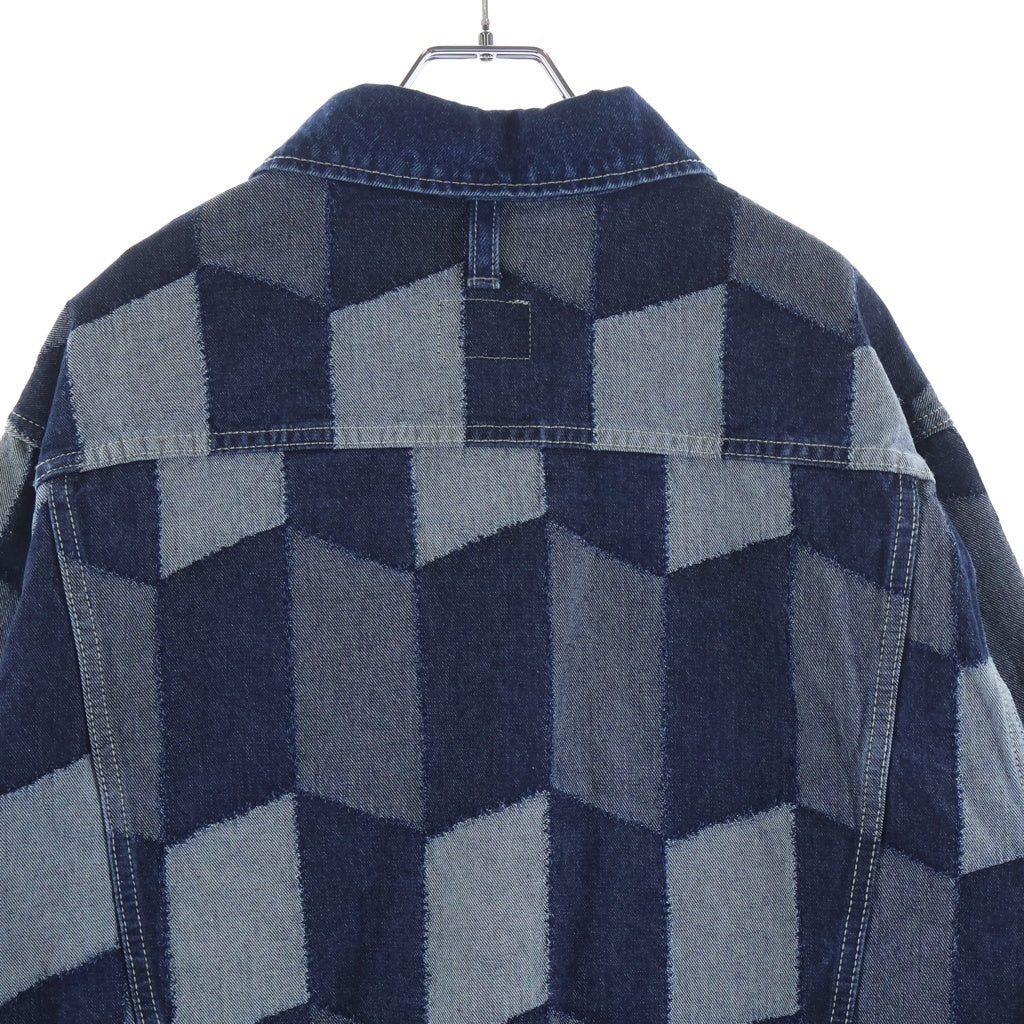 HUF(ハフ) PATCHWORK DENIM JACKET パッチワーク デニムジャケット Gジャン トラッカージャケット インディゴ SP25 JK00426