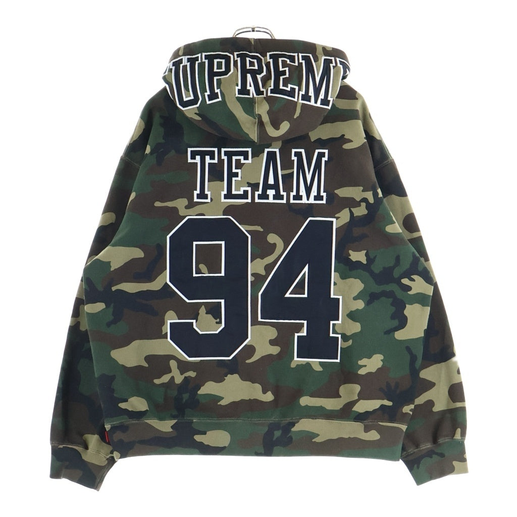 SUPREME(シュプリーム) 25SS Team 94 Hooded Sweatshirt Camo チーム94 フーデッドスウェットシャツ カモ柄 迷彩 プルオーバーパーカーフーディー グリーン
