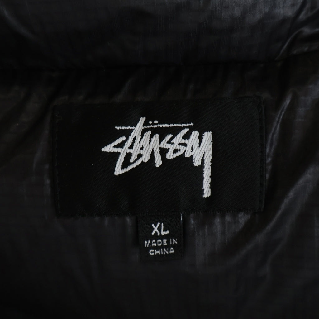 STUSSY(ステューシー) 23AW PARACHUTE RIPSTOP ナイロンジップアップダウンジャケット ブラック 115742