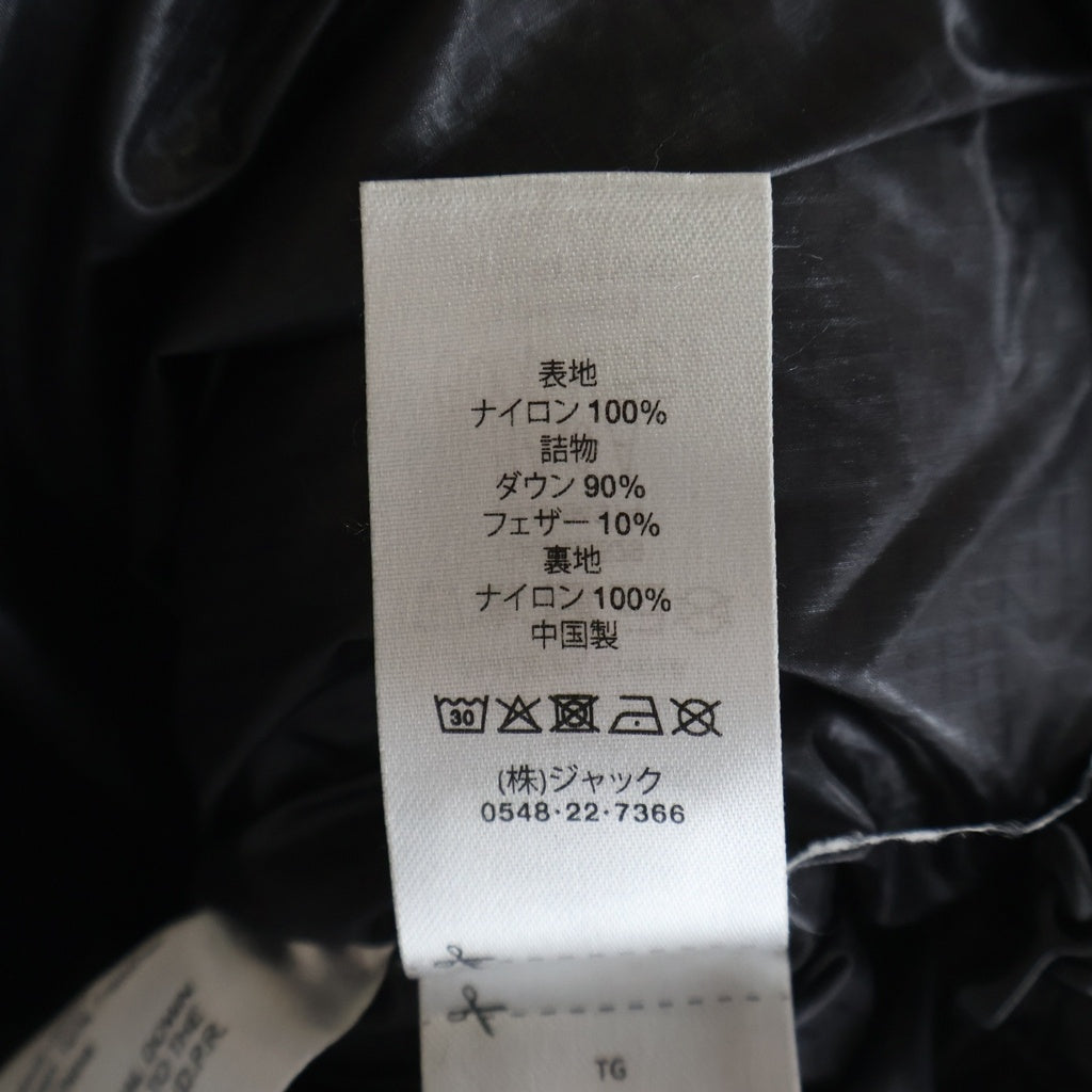 STUSSY(ステューシー) 23AW PARACHUTE RIPSTOP ナイロンジップアップダウンジャケット ブラック 115742