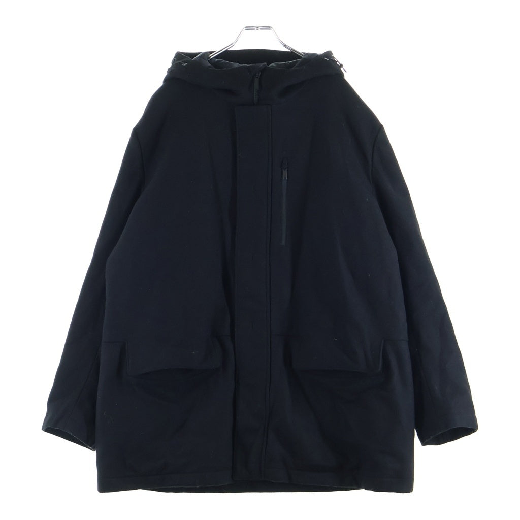 ARMANI(アルマーニ) 24SS Wool Half Coat フーデッドウールハーフコート ブラック 0ZB59W ZZ184