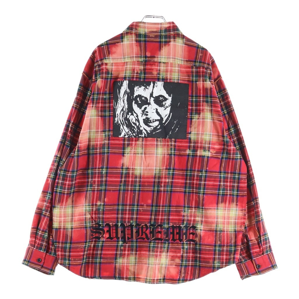 SUPREME(シュプリーム) 25AW The Exorcist Flannel Shirt エクソシストフランネル長袖シャツ レッド