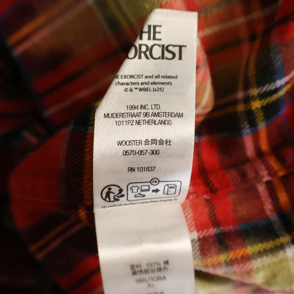 SUPREME(シュプリーム) 25AW The Exorcist Flannel Shirt エクソシストフランネル長袖シャツ レッド