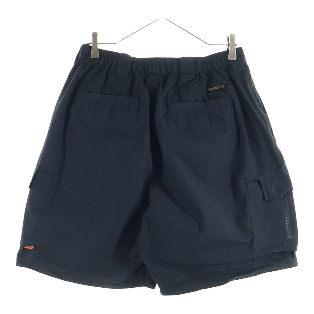 TIGHTBOOTH(タイトブース) 23SS RIPSTOP CARGO SHORTS リップストップカーゴショーツ ハーフパンツ ブラック SS23-B02