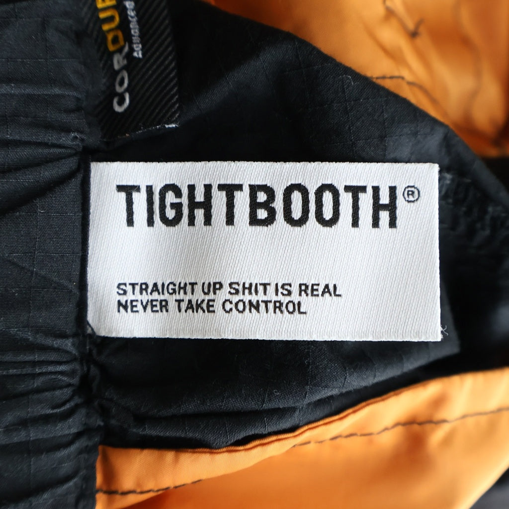 TIGHTBOOTH(タイトブース) 23SS RIPSTOP CARGO SHORTS リップストップカーゴショーツ ハーフパンツ ブラック SS23-B02