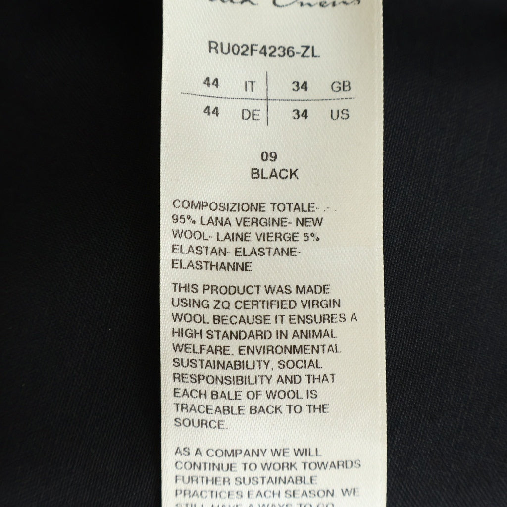 Rick Owens(リックオウエンス) 26AW OUTERSHIRT アウターシャツ スナップボタンシャツ ブラック RU02F4236-ZL