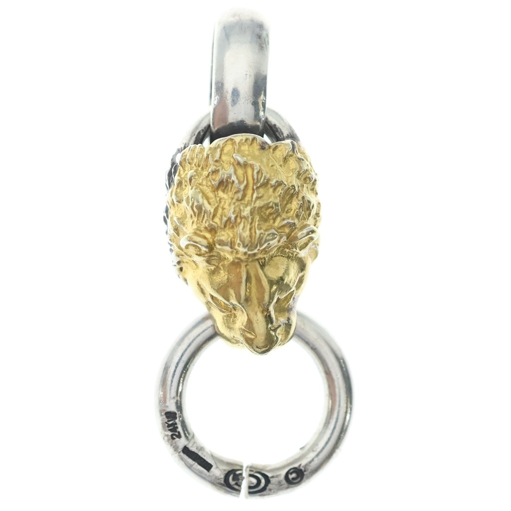 Gaboratory/Gabor(ガボラトリー/ガボール) Pure Gold Wrap Lion Pendant ライオン ネックレストップ シルバー/ゴールド