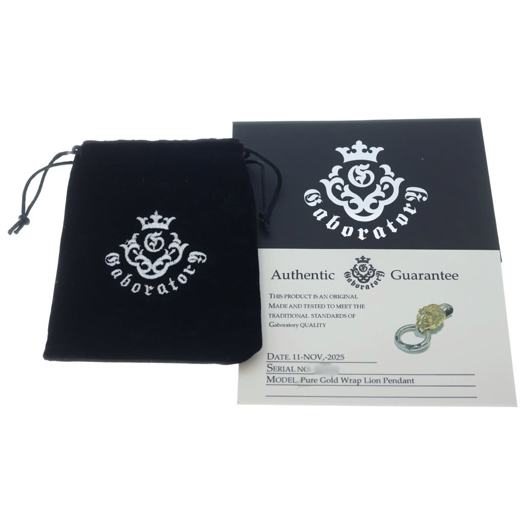 Gaboratory/Gabor(ガボラトリー/ガボール) Pure Gold Wrap Lion Pendant ライオン ネックレストップ シルバー/ゴールド