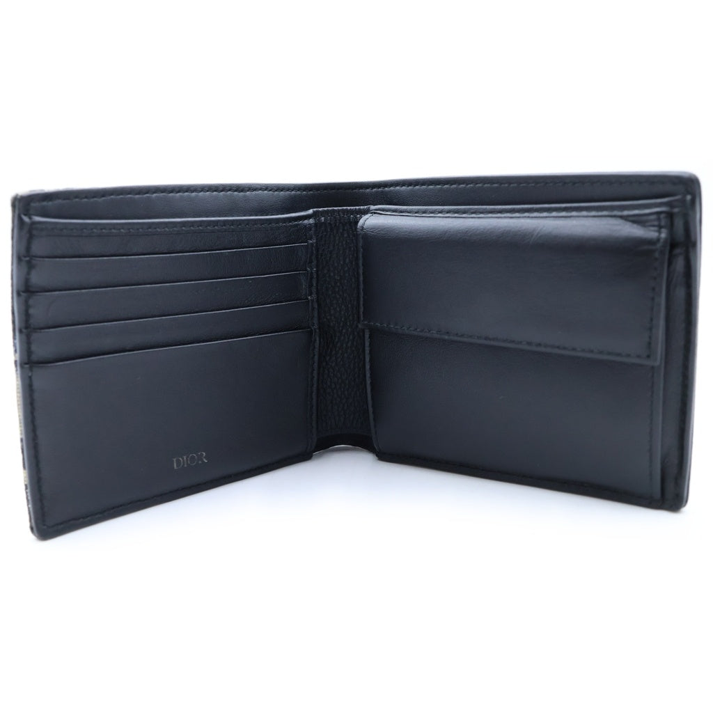 DIOR(ディオール) SUDDLE WALLET サドルウォレット オブリーク 二つ折り財布 グレー 2ADBH076YKS レディース