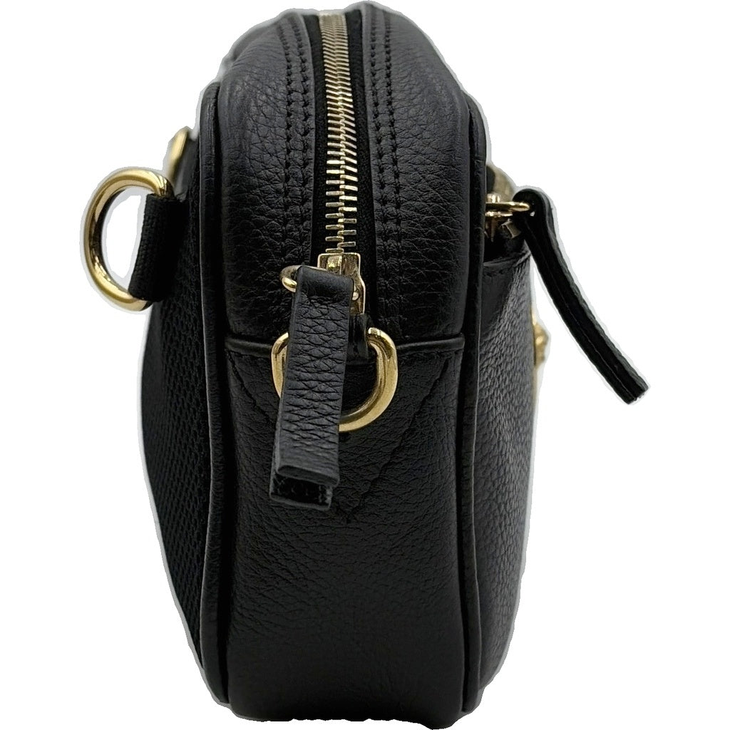VERSACE(ヴェルサーチ) メデューサ レザーショルダーバッグ 2WAY ボディバッグ ブラック 1005464