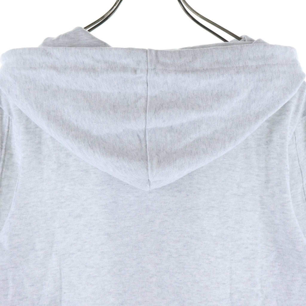 entire studios(エンタイア スタジオ) drawstring cropped hoodie ドローストリング ライトウェイトクロップドジップアップパーカーフーディー ライトグレー ESSS26HO050120497M