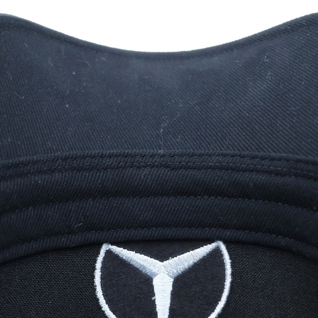 Y-3(ワイスリー) ×MERCEDES-AMG PETRONAS FORMULA 1 TEAM PODIUM CAP メルセデスベンツ ロゴ刺? メッシュトラッカーベースボールキャップ 帽子 ブラック KR0352