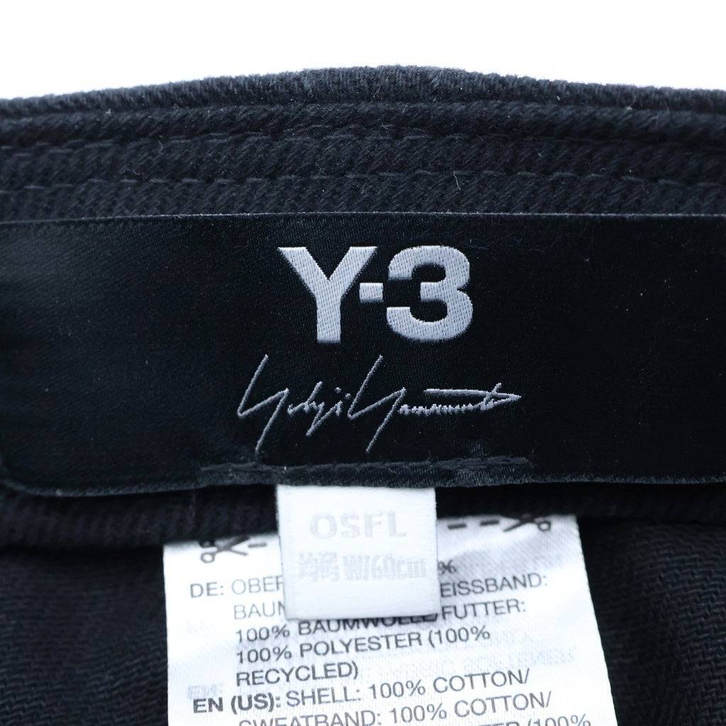 Y-3(ワイスリー) ×MERCEDES-AMG PETRONAS FORMULA 1 TEAM PODIUM CAP メルセデスベンツ ロゴ刺? メッシュトラッカーベースボールキャップ 帽子 ブラック KR0352