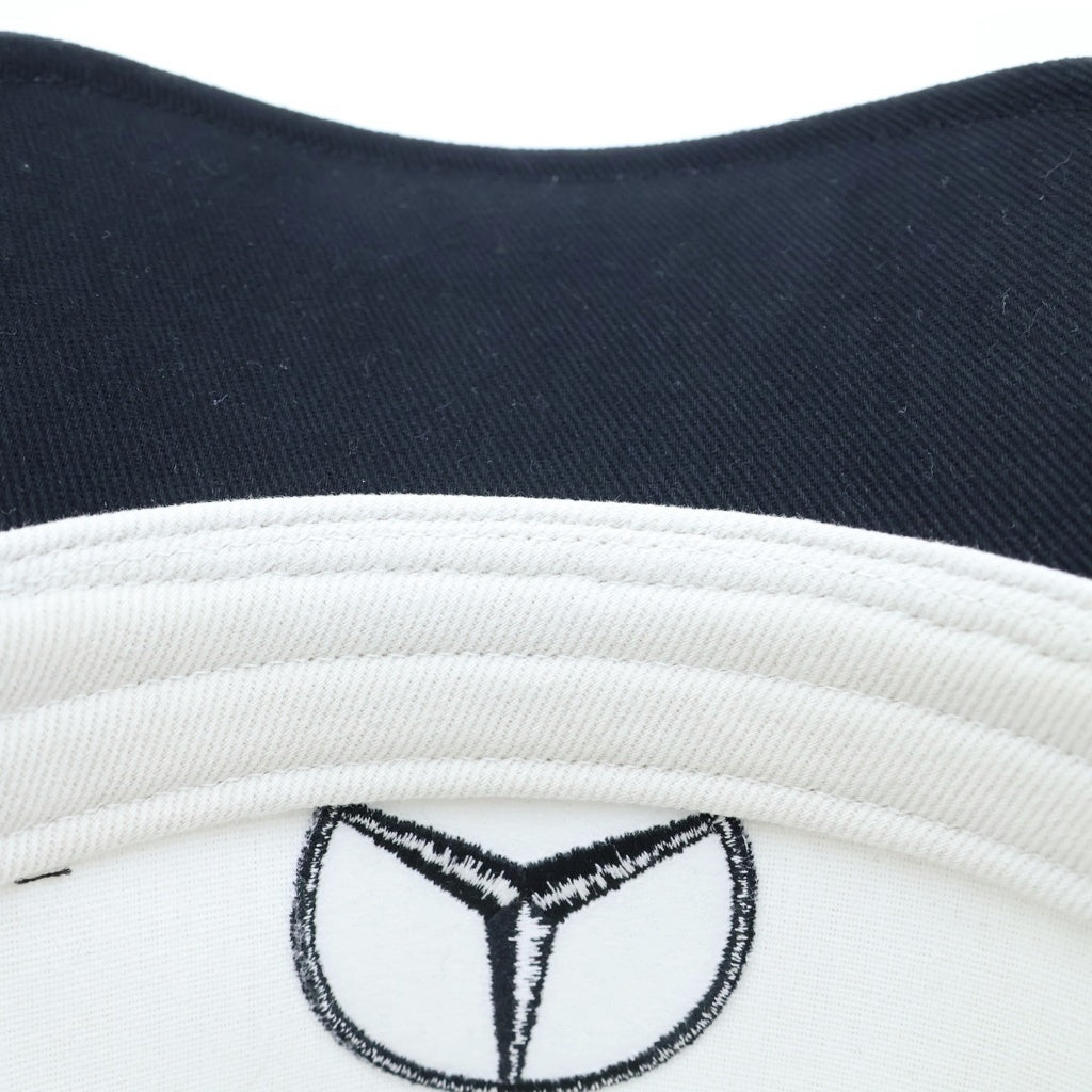 Y-3(ワイスリー) ×MERCEDES-AMG PETRONAS FORMULA 1 TEAM PODIUM CAP メルセデスベンツ ロゴ刺繍 メッシュトラッカーベースボールキャップ 帽子 ブラック/アイボリー KR0353