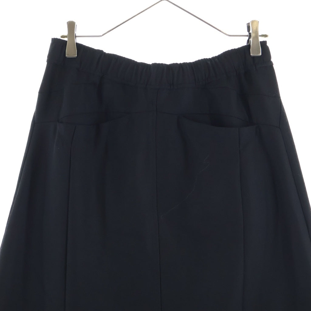 JULIUS(ユリウス) 23SS プリズム ウール混 サルエルパンツ ブラック 807PAM4