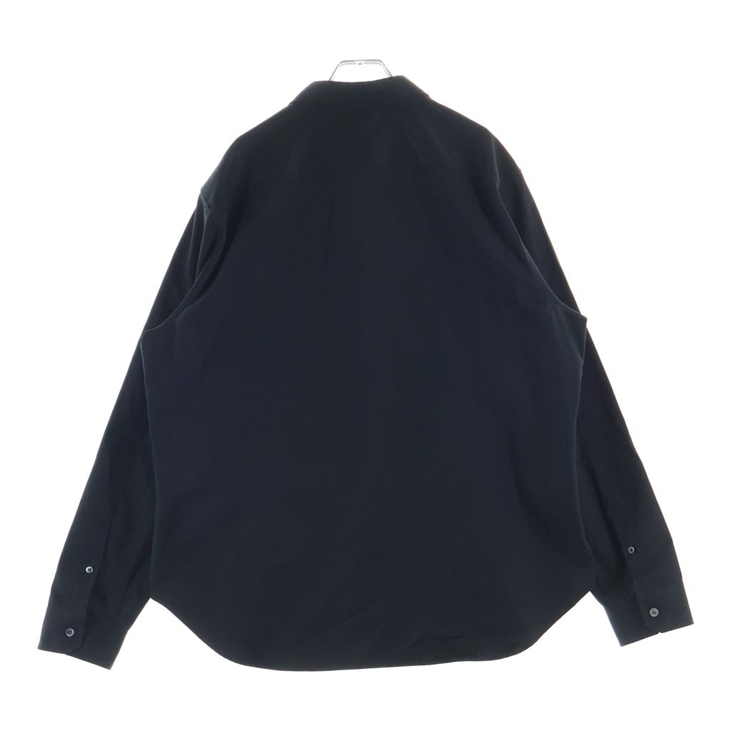 LOEWE(ロエベ) 24SS Embroidery Anagram Logo Shirt H526Y05X46 アナグラムロゴ刺繍 長袖シャツ ブラック