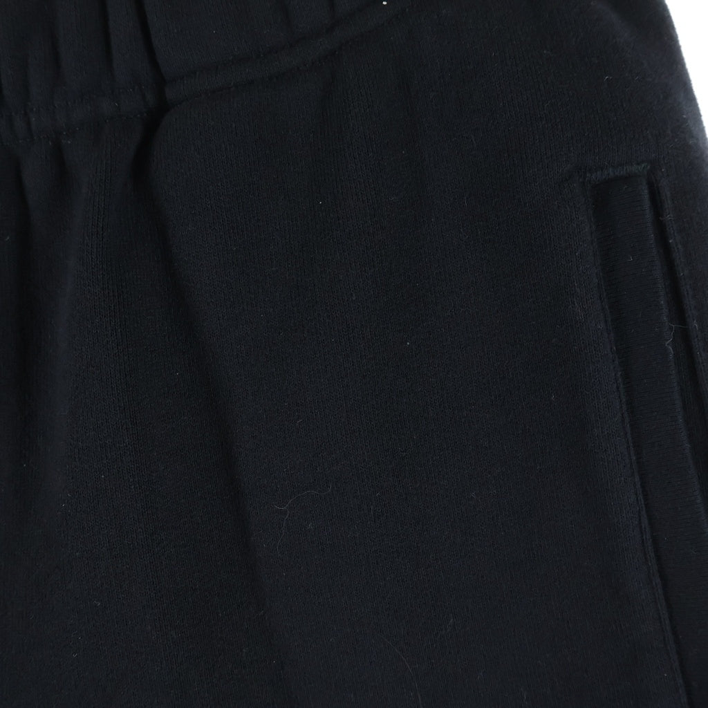 CHROME HEARTS(クロムハーツ) Y NOT GYN U PAPER JAM 3セメタリークロスレザーパッチスウェットハーフパンツ ショーツ ブラック
