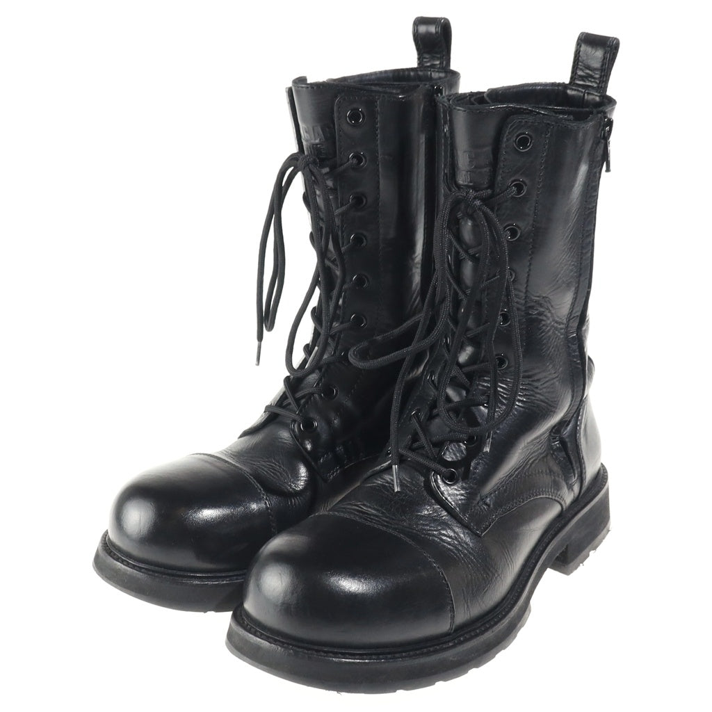 BALENCIAGA(バレンシアガ) Truck Lace-Up Boots カーフスキン トラック レースアップブーツ ブラック 844925