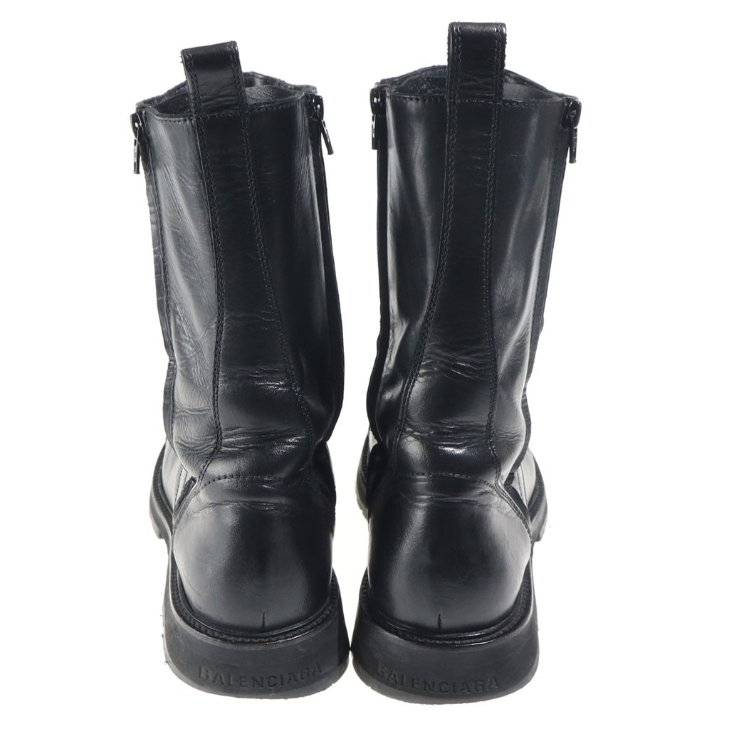 BALENCIAGA(バレンシアガ) Truck Lace-Up Boots カーフスキン トラック レースアップブーツ ブラック 844925