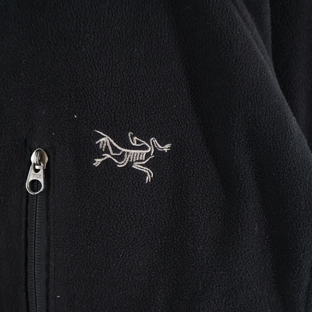 ARC'TERYX(アークテリクス) 90S Fleece Jacket ワンポイントロゴ刺繍 フリースジャケット ブラック