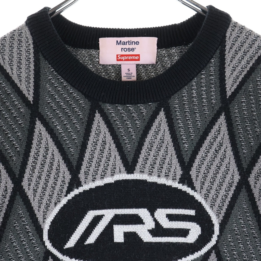 SUPREME(シュプリーム) 24AW ×Martine Rose Sweater マーティンローズ クルーネックニットセーター グレー