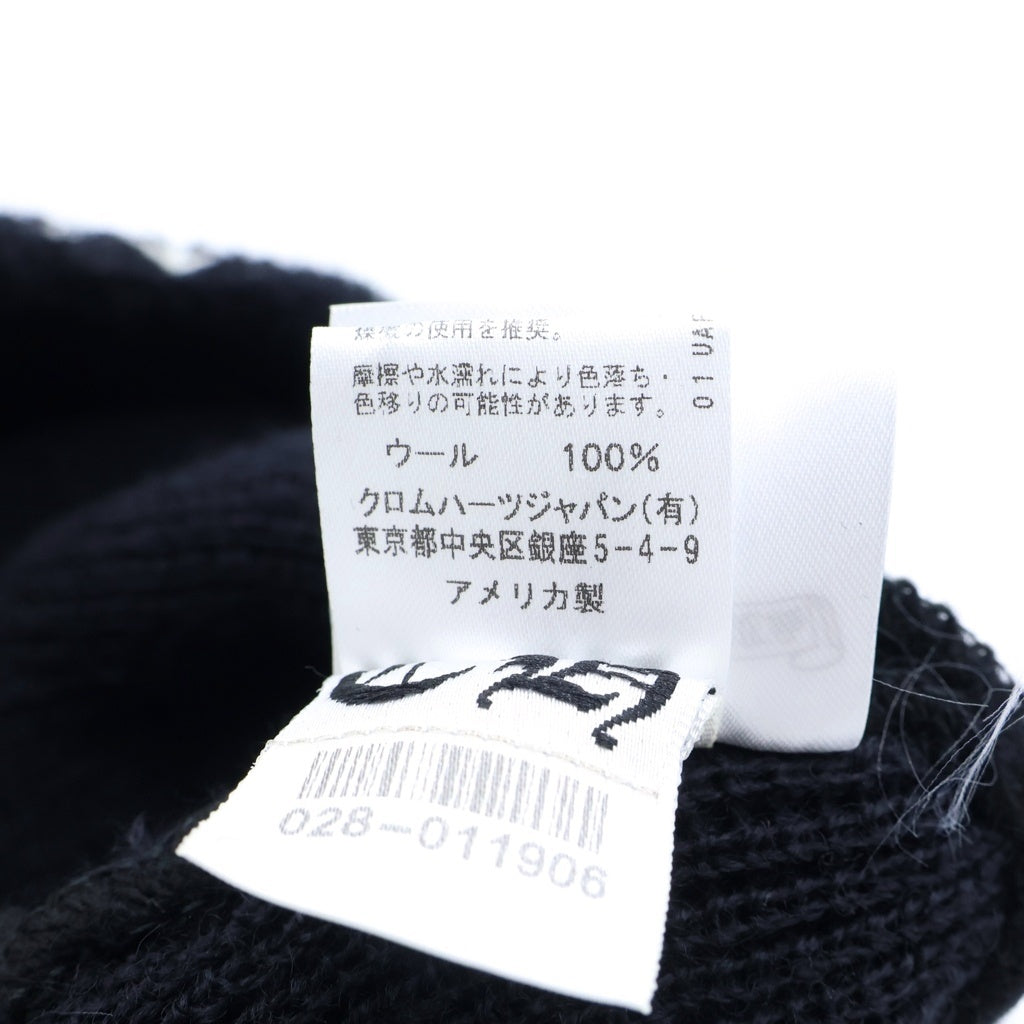 CHROME HEARTS(クロムハーツ) WOOL WATCH CAP CHプラス 刺繍ウールニットビーニー 帽子 ブラック