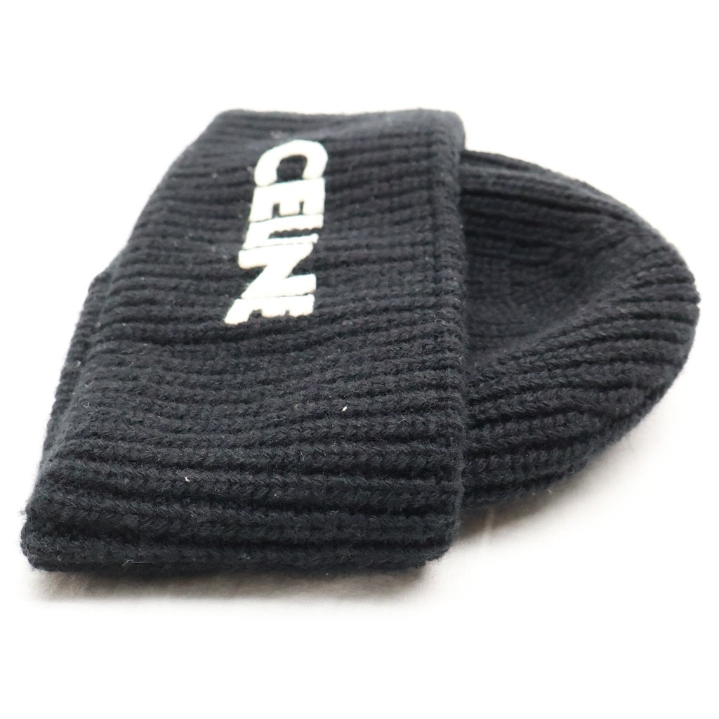 CELINE(セリーヌ) 22AW Embroidered Beanie In Ribbed Wool フェルト