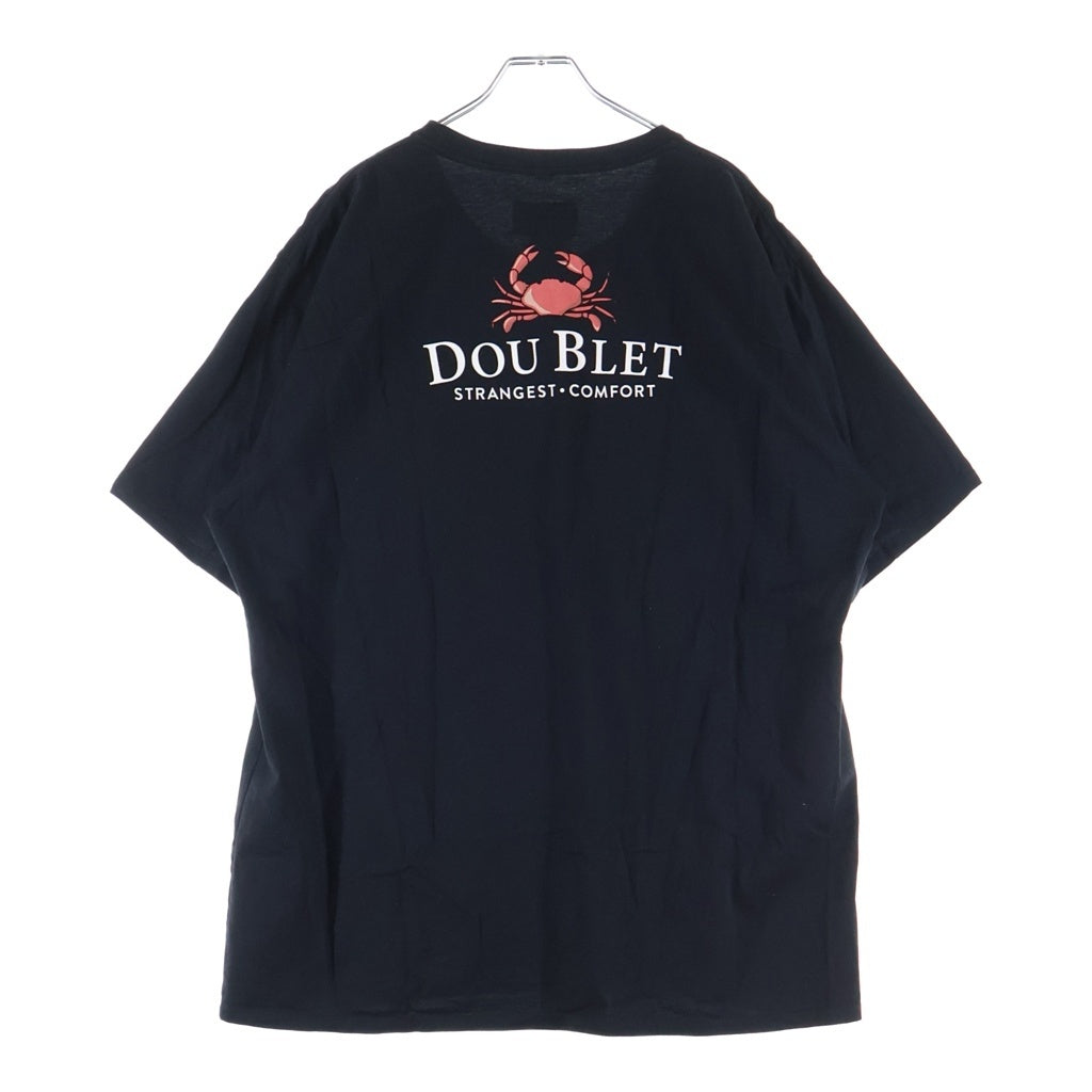 doublet(ダブレット) 20AW FAMI TShirt クルーネック半袖Tシャツカットソー ブラック 20AW88WM05