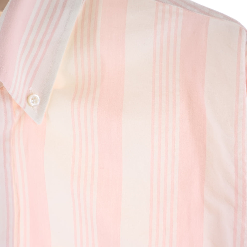 THOM BROWNE(トムブラウン) オルタネイトストライプ 長袖ボタンダウンシャツ ピンク/ホワイト MWL301A-07879640