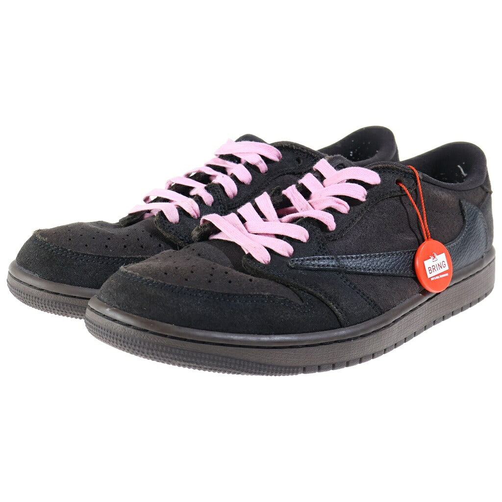 NIKE(ナイキ) ×TRAVIS SCOTT AIR JORDAN 1 LOW OG SP VELVET BROWN トラヴィススコット エアジョーダン1 ベルベットブラウン ローカットスニーカー US8.5/26.5cm DM7866-202