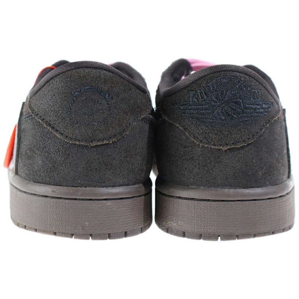 NIKE(ナイキ) ×TRAVIS SCOTT AIR JORDAN 1 LOW OG SP VELVET BROWN トラヴィススコット エアジョーダン1 ベルベットブラウン ローカットスニーカー US8.5/26.5cm DM7866-202
