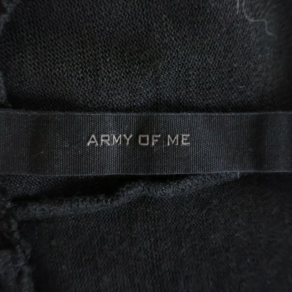 ARMY OF ME(アーミーオブミー) 18SS リネン 麻 長袖 カーディガン ブラック