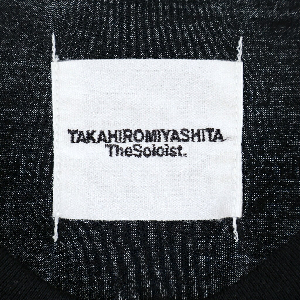 TAKAHIROMIYASHITA The SoloIst.(タカヒロミヤシタザソロイスト) 21AW 両面プリント クルーネック長袖Tシャツカットソー ブラック 0035AW21