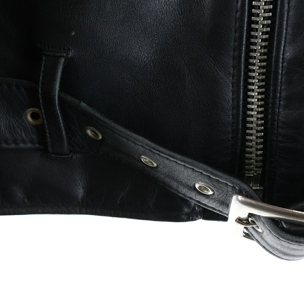 SCHOTT(ショット) Double Riders Jacket バイカータグ カウハイド ダブルライダースジャケット レザージャケット ブラック 6014