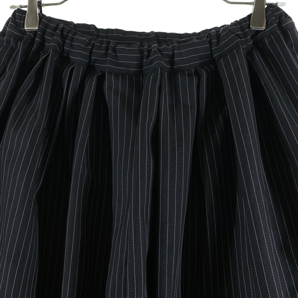 COMME des GARCONS COMME des GARCONS(コムデギャルソンコムデギャルソン) 24SS エステルツイル ピンストライプ バルーンシルエットサルエルパンツ スラックス ブラック RM-P011